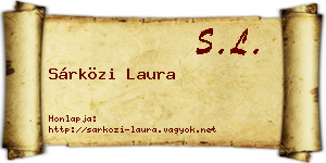 Sárközi Laura névjegykártya